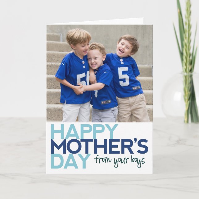 Happy Mother's Day from your Boys Card (Front)