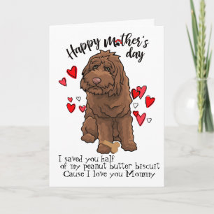 Happy Mother's Day from your Labradoodle Dog Card
