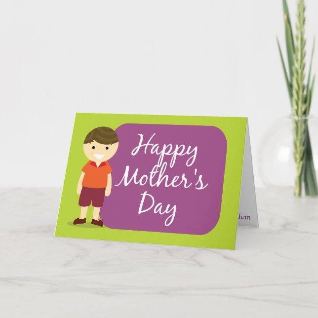 Happy Mother's Day from your son Card (Front)