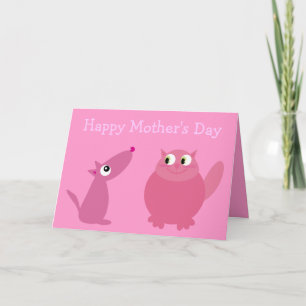 Happy Mother's Day Fur Kid Mum Card