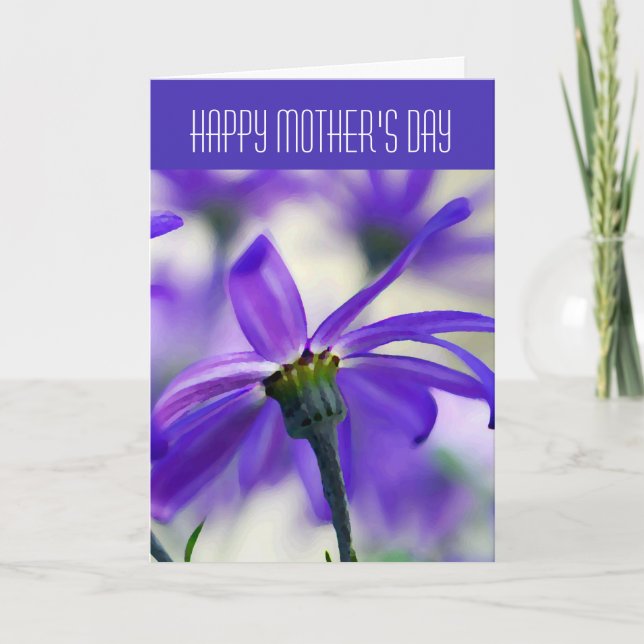 Happy Mother's Day - General - Purple Cineraria Card (Front)