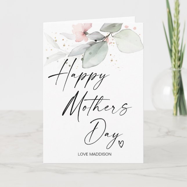Happy Mothers Day Gift for Mum From Daughter Card (Front)