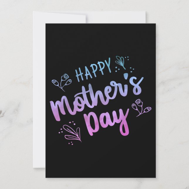 Happy Mother's Day Gift Happy Mothers Day Gifts Holiday Card (Front)