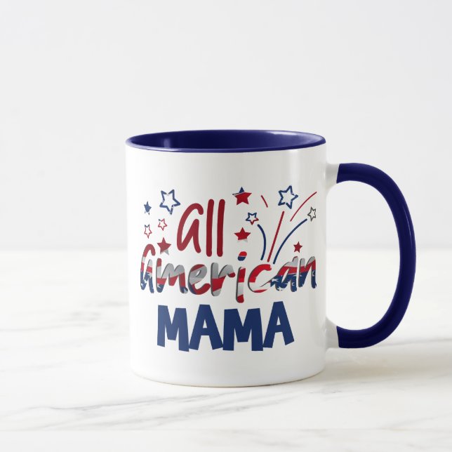 happy mother's day gift idea all american mum mug (Right)