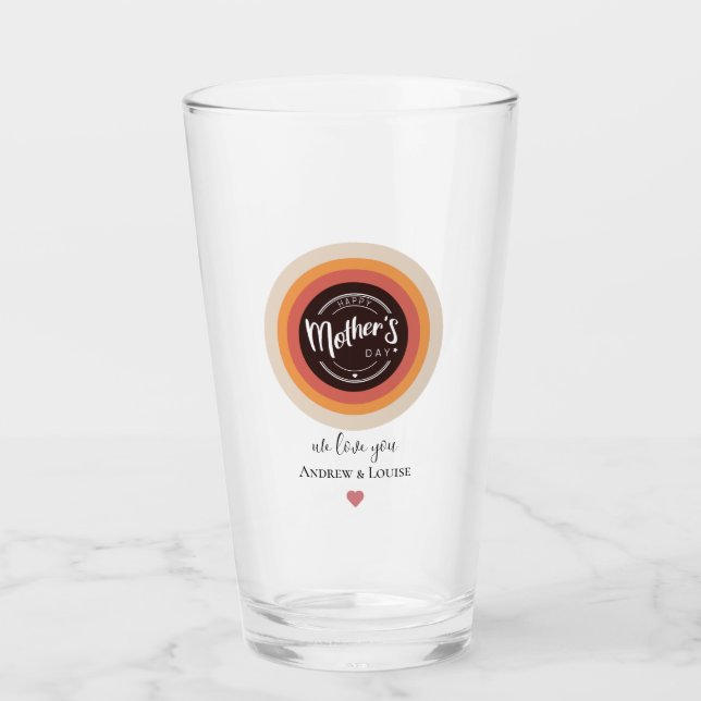 Happy mother's day glass (Front)