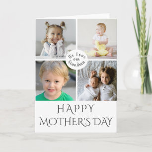 Happy Mother's Day Grandma Photo Collage Card
