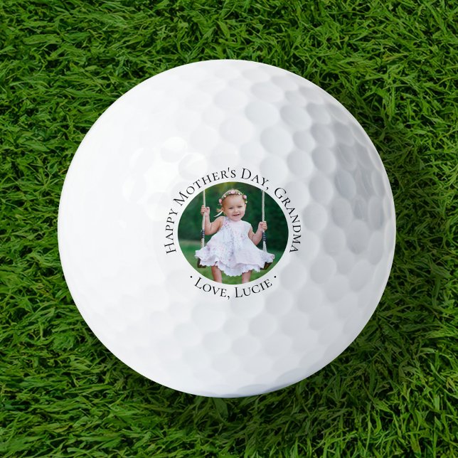 Happy Mother's Day Grandma Photo Golf Balls (Creator Uploaded)