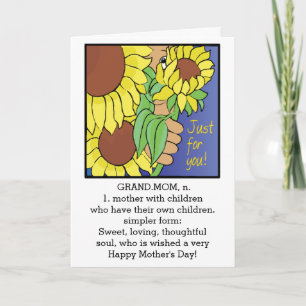 Happy Mother's Day Grandmom Greeting Card