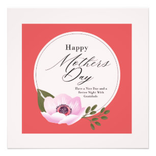 Happy Mother's Day Gratitude. Your are Our World Photo Print