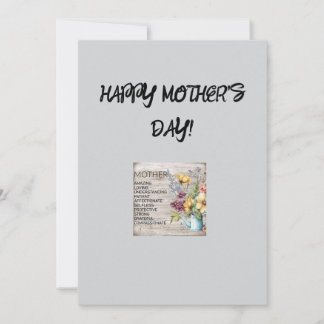 Happy Mother's Day Greeting Card