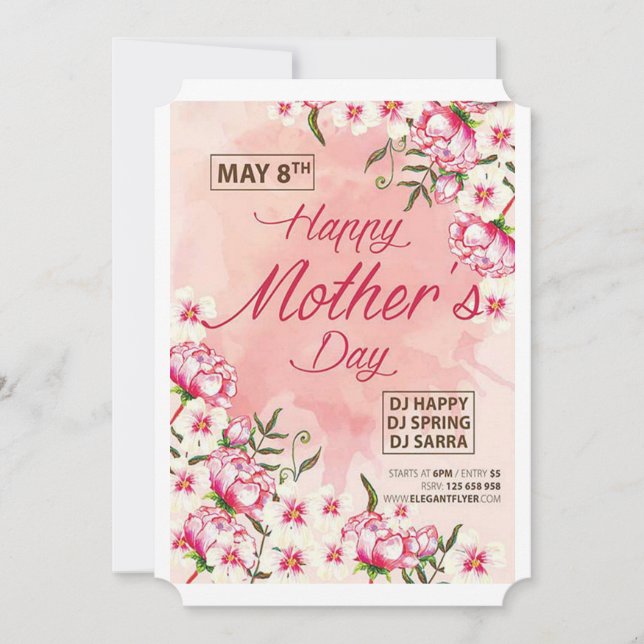 Happy Mother's day greeting card (Front)