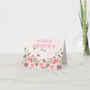 Happy Mothers Day Greeting card Flower