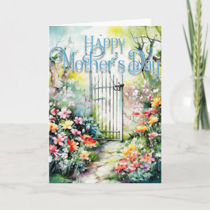 Happy Mother's Day Greeting Card - Pretty Garden