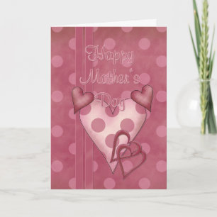 Happy Mother's Day - Heart Design Card