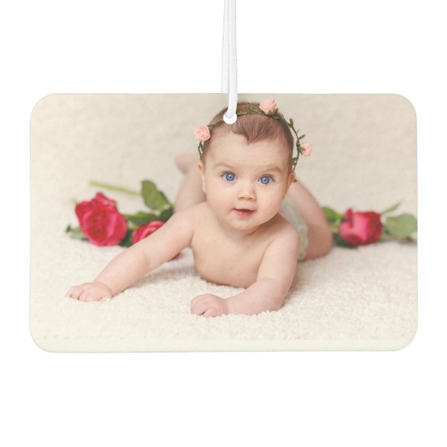 Happy Mother's Day  Heart Photo Car Air Freshener (Front)