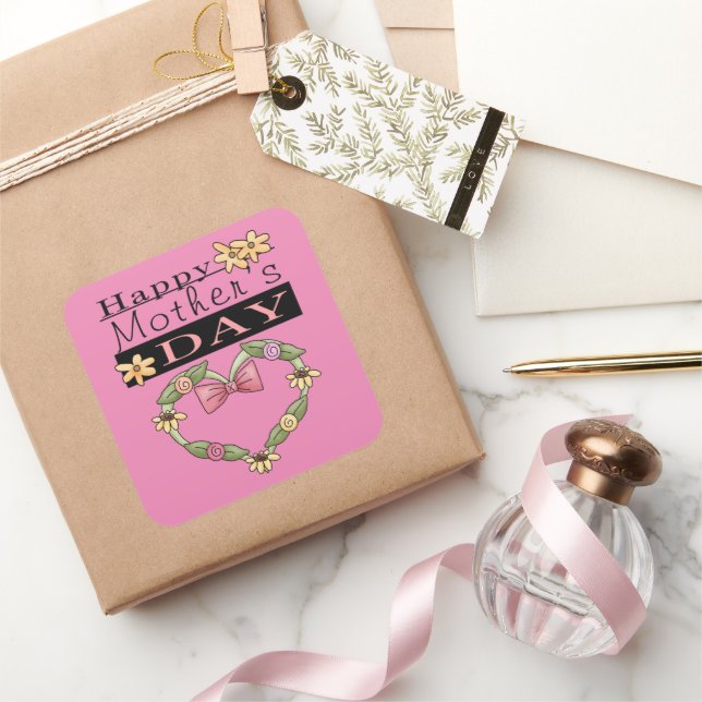Happy Mother's Day Heart sticker (Gifting)