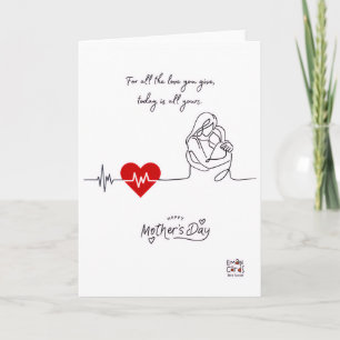 Happy Mother's Day - Heartbeat Card