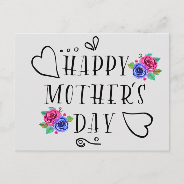 Happy Mother's day  Holiday Postcard (Front)