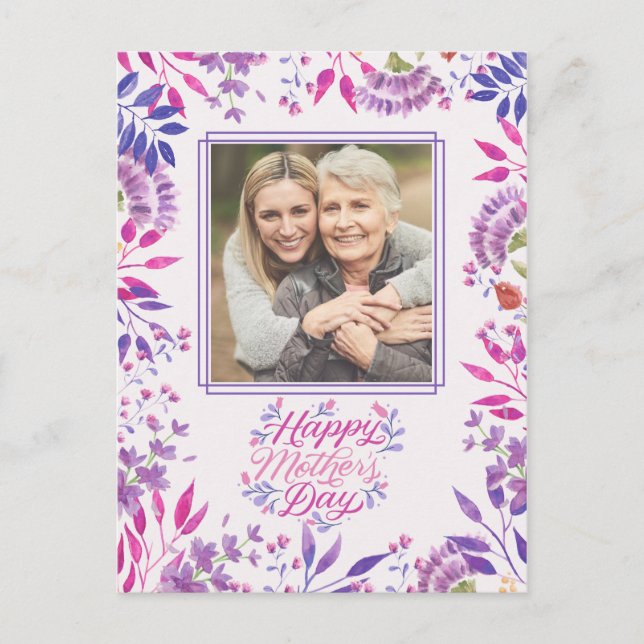 Happy Mother's Day Holiday Postcard (Front)