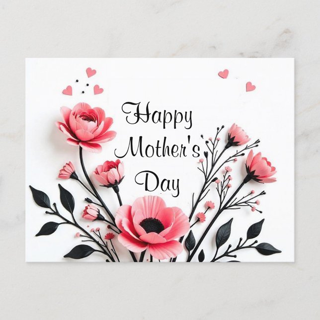 Happy Mother's Day  Holiday Postcard (Floral Arrangement Happy Mother's Day Card!)