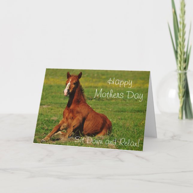 Happy Mothers Day Horse Card (Front)