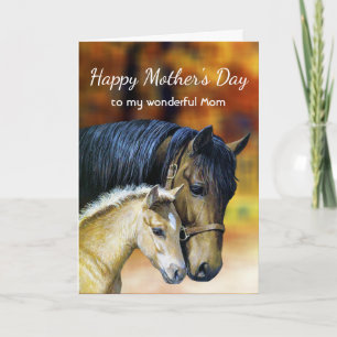 Happy Mother's Day Horse Equestrian Card