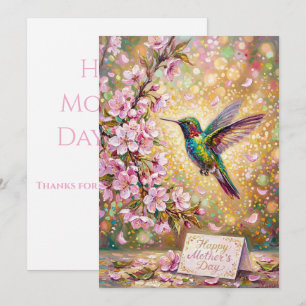 Happy Mother's Day Hummingbird Card