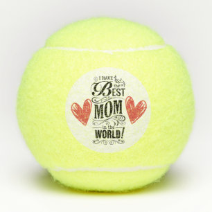 Happy Mother's Day I have best mum with love  Tennis Balls