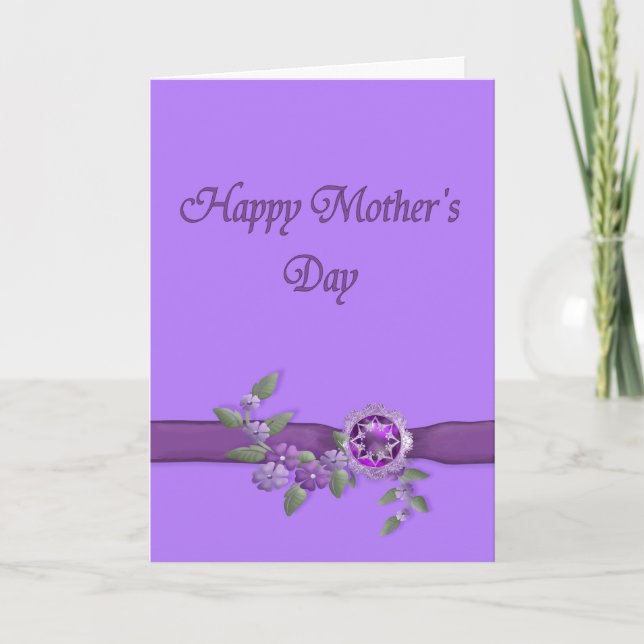 Happy Mothers Day in Purple Card (Front)