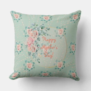 HAPPY MOTHER'S DAY(JADE) THROW PILLOW