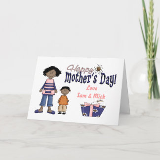 Happy Mothers Day - Kids & Present Card