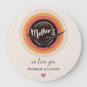 Happy mother's day large clock