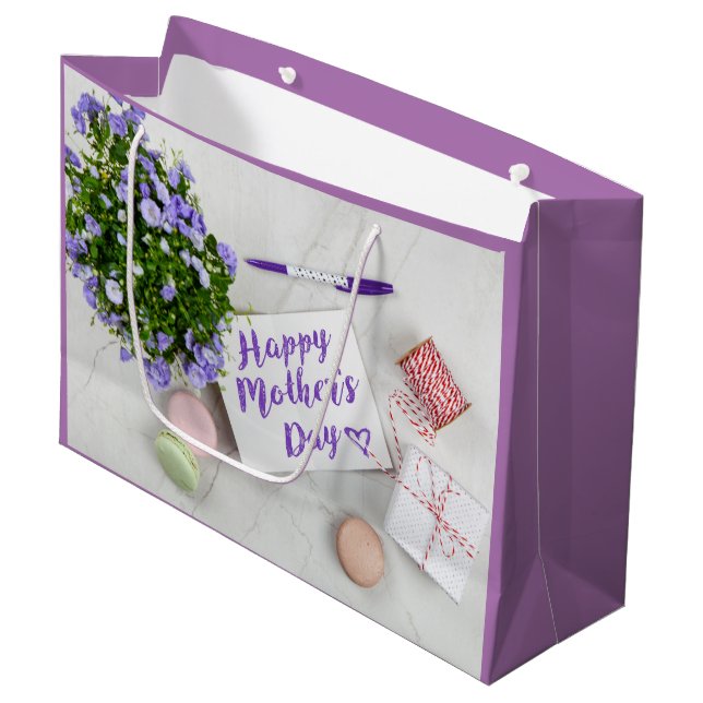 HAPPY MOTHER'S DAY LARGE GIFT BAG (Front Angled)