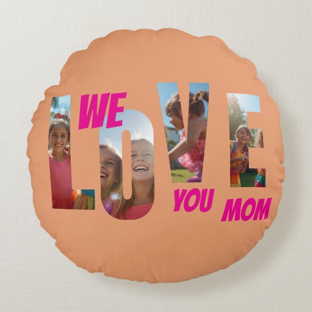 Happy Mother's Day Love Round Cushion (Front)