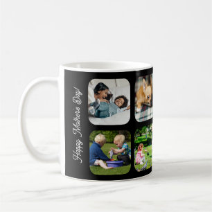 Happy Mothers Day love you mom photo black red Coffee Mug