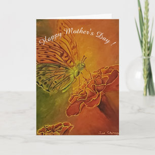 Happy Mother's Day Marigold Flower Card