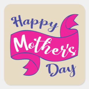 Happy Mother's Day - Matte, Sm., Square Sticker