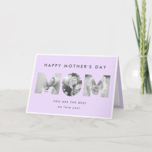 Happy Mother's Day Minimalist Modern Mum Photo Card