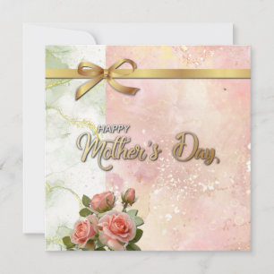 Happy Mother's day modern Holiday Card