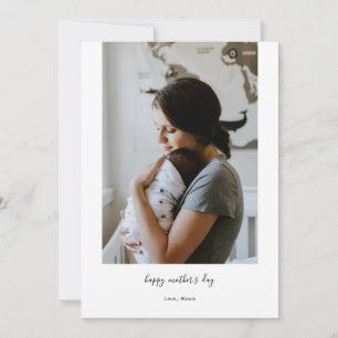 Happy mother's day modern minimalist photo collage holiday card