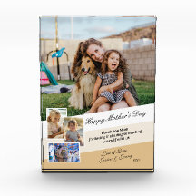 Happy Mothers Day Modern Photo Collage Display