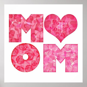 Happy Mother's Day Mom Alphabet Poster