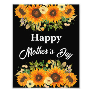 HAPPY MOTHER'S DAY MOM GIFT PHOTO PRINT