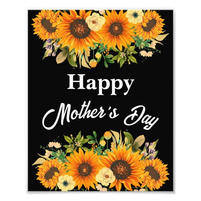 HAPPY MOTHER'S DAY MOM GIFT PHOTO PRINT (Front)