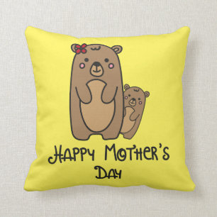 Happy Mother's Day, Mother Bear Cushion