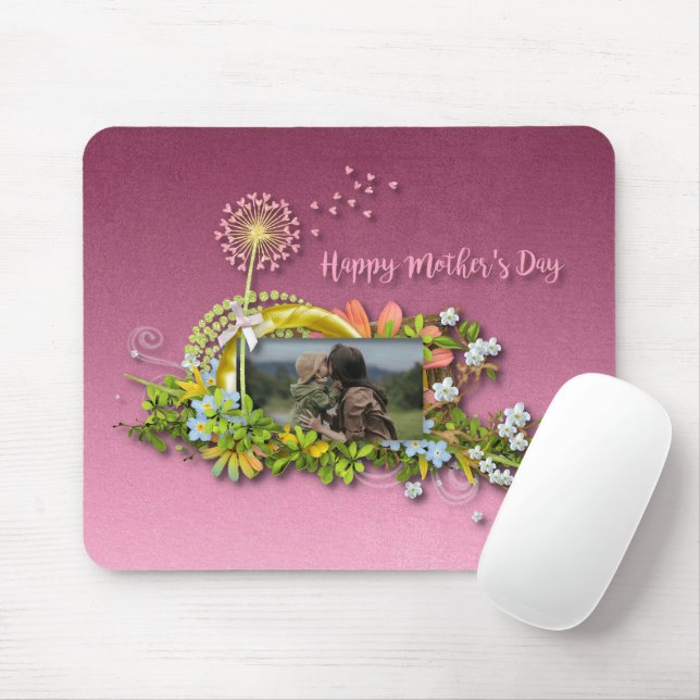 Happy Mother's Day Mouse Mat (With Mouse)