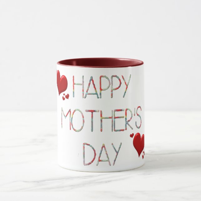 happy mother's day mug gift idea cute mum mug (Center)