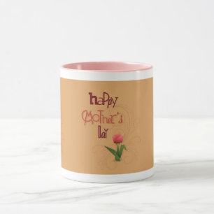 Happy Mother's Day Mug with custom colour accents