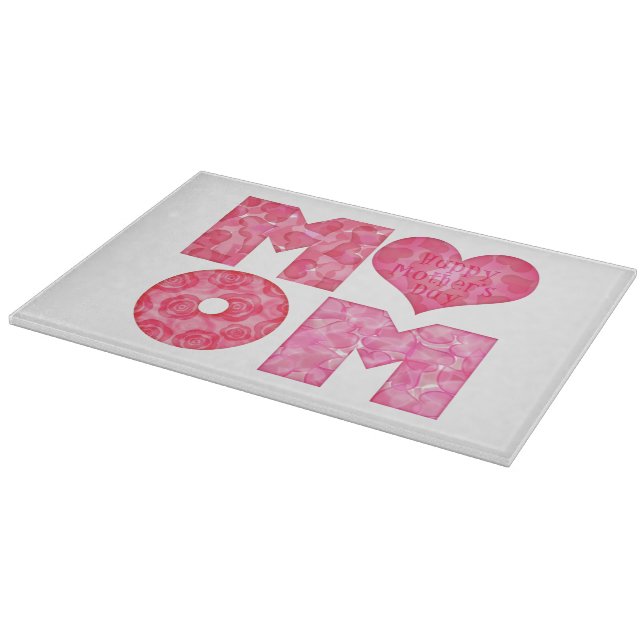 Happy Mother's Day Mum Alphabet Cutting Board (Corner)