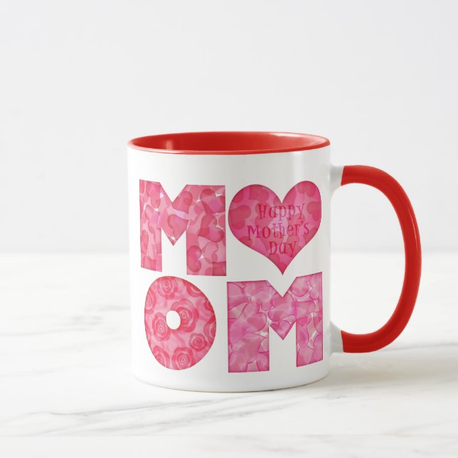 Happy Mother's Day Mum Alphabet Mug (Right)